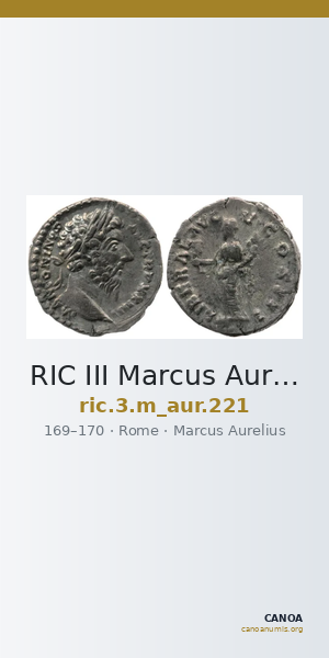 RIC III Marcus Aurelius 221 — CANOA