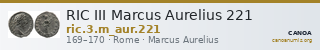 RIC III Marcus Aurelius 221 — CANOA
