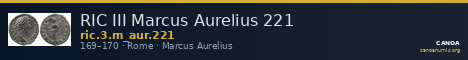RIC III Marcus Aurelius 221 — CANOA