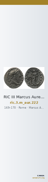 RIC III Marcus Aurelius 222 — CANOA