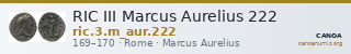 RIC III Marcus Aurelius 222 — CANOA