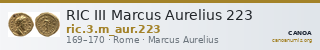 RIC III Marcus Aurelius 223 — CANOA