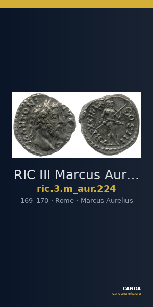 RIC III Marcus Aurelius 224 — CANOA