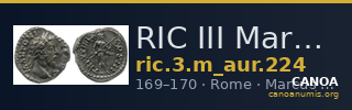RIC III Marcus Aurelius 224 — CANOA