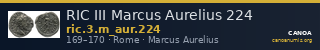 RIC III Marcus Aurelius 224 — CANOA