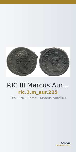 RIC III Marcus Aurelius 225 — CANOA