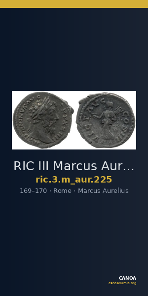 RIC III Marcus Aurelius 225 — CANOA