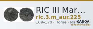 RIC III Marcus Aurelius 225 — CANOA