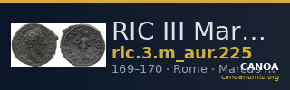 RIC III Marcus Aurelius 225 — CANOA