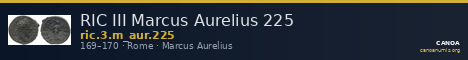 RIC III Marcus Aurelius 225 — CANOA