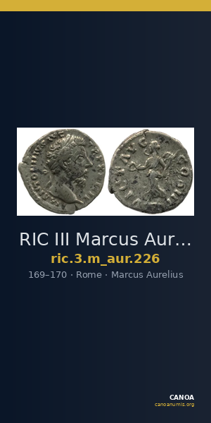 RIC III Marcus Aurelius 226 — CANOA