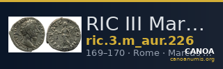 RIC III Marcus Aurelius 226 — CANOA