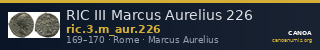 RIC III Marcus Aurelius 226 — CANOA