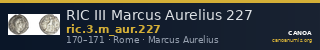RIC III Marcus Aurelius 227 — CANOA
