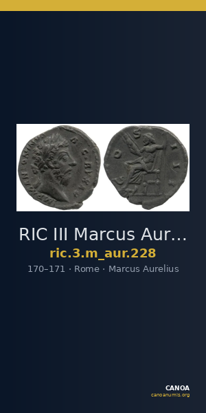 RIC III Marcus Aurelius 228 — CANOA