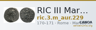 RIC III Marcus Aurelius 229 — CANOA