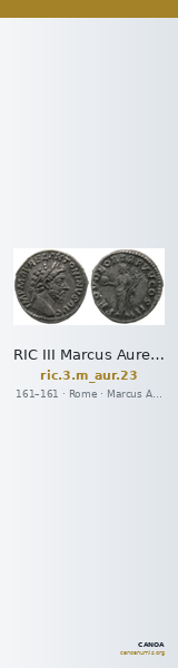 RIC III Marcus Aurelius 23 — CANOA