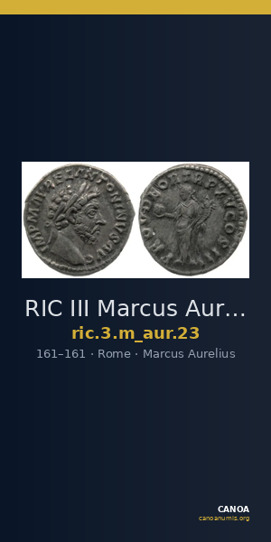 RIC III Marcus Aurelius 23 — CANOA