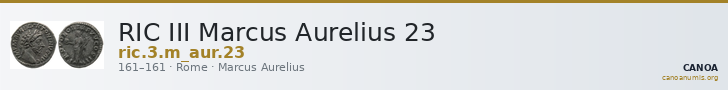 RIC III Marcus Aurelius 23 — CANOA