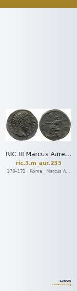 RIC III Marcus Aurelius 233 — CANOA