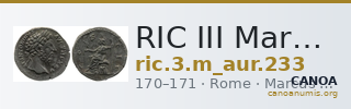 RIC III Marcus Aurelius 233 — CANOA