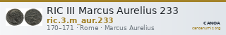 RIC III Marcus Aurelius 233 — CANOA