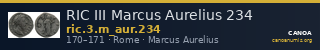 RIC III Marcus Aurelius 234 — CANOA