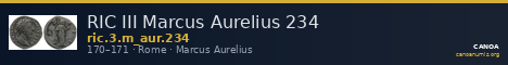 RIC III Marcus Aurelius 234 — CANOA