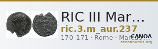 RIC III Marcus Aurelius 237 — CANOA