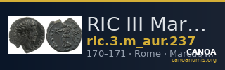 RIC III Marcus Aurelius 237 — CANOA
