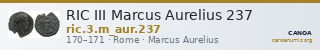 RIC III Marcus Aurelius 237 — CANOA