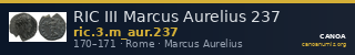RIC III Marcus Aurelius 237 — CANOA