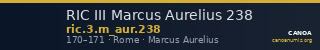 RIC III Marcus Aurelius 238 — CANOA