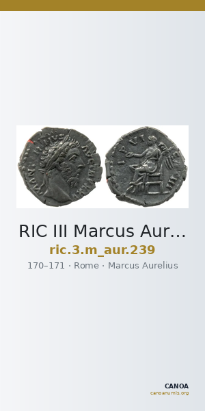 RIC III Marcus Aurelius 239 — CANOA