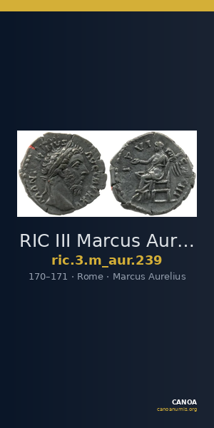 RIC III Marcus Aurelius 239 — CANOA