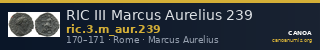 RIC III Marcus Aurelius 239 — CANOA