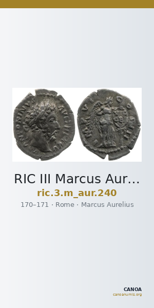 RIC III Marcus Aurelius 240 — CANOA