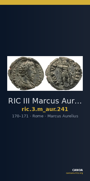 RIC III Marcus Aurelius 241 — CANOA