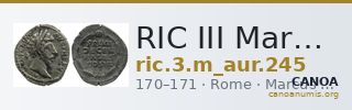RIC III Marcus Aurelius 245 — CANOA