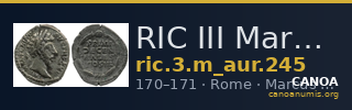 RIC III Marcus Aurelius 245 — CANOA