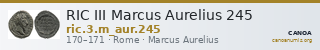 RIC III Marcus Aurelius 245 — CANOA