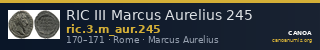 RIC III Marcus Aurelius 245 — CANOA