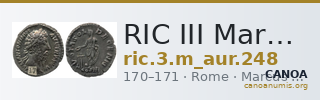 RIC III Marcus Aurelius 248 — CANOA