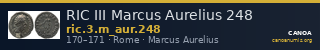 RIC III Marcus Aurelius 248 — CANOA