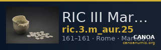RIC III Marcus Aurelius 25 — CANOA