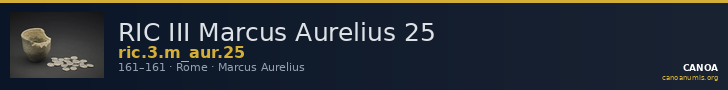 RIC III Marcus Aurelius 25 — CANOA