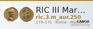 RIC III Marcus Aurelius 250 — CANOA