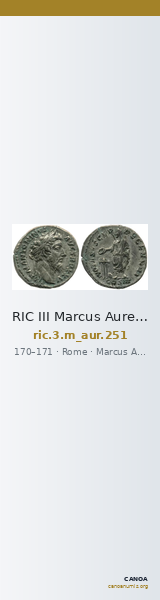 RIC III Marcus Aurelius 251 — CANOA