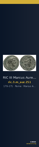 RIC III Marcus Aurelius 251 — CANOA