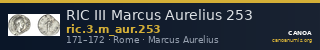 RIC III Marcus Aurelius 253 — CANOA